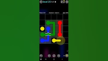 How To Solve Flow Free Bridges Blue Pack Level 25 5x5 Board Walk Through Solution Walkthrough