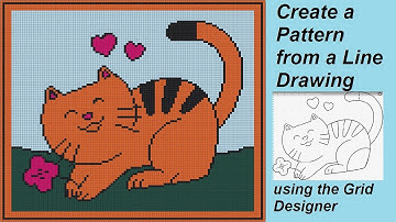 Create Pattern from a Line Drawing using Grid Designer