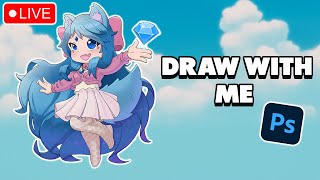 Digital Art, Tea, and Good Vibes, Productivity Stream | !YouTube !Discord !Etsy