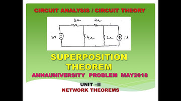 Superposition theorem problem | Circuit analysis | Circuit theory | EC8251