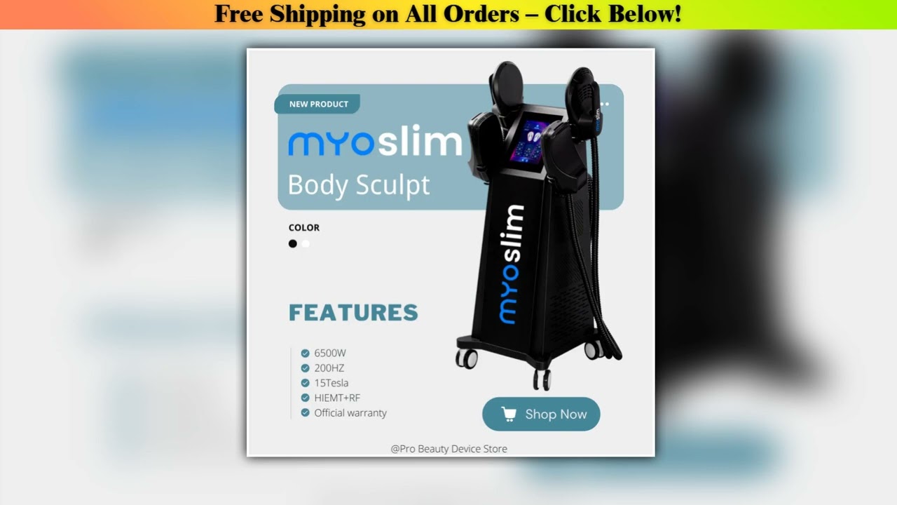 Professional RF MYOSLIM Body Sculpting Machine Electric Fat Burning Slimming Muscle Stimulator