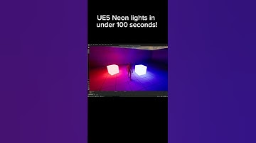 UE5 Neon lights in under 100seconds!