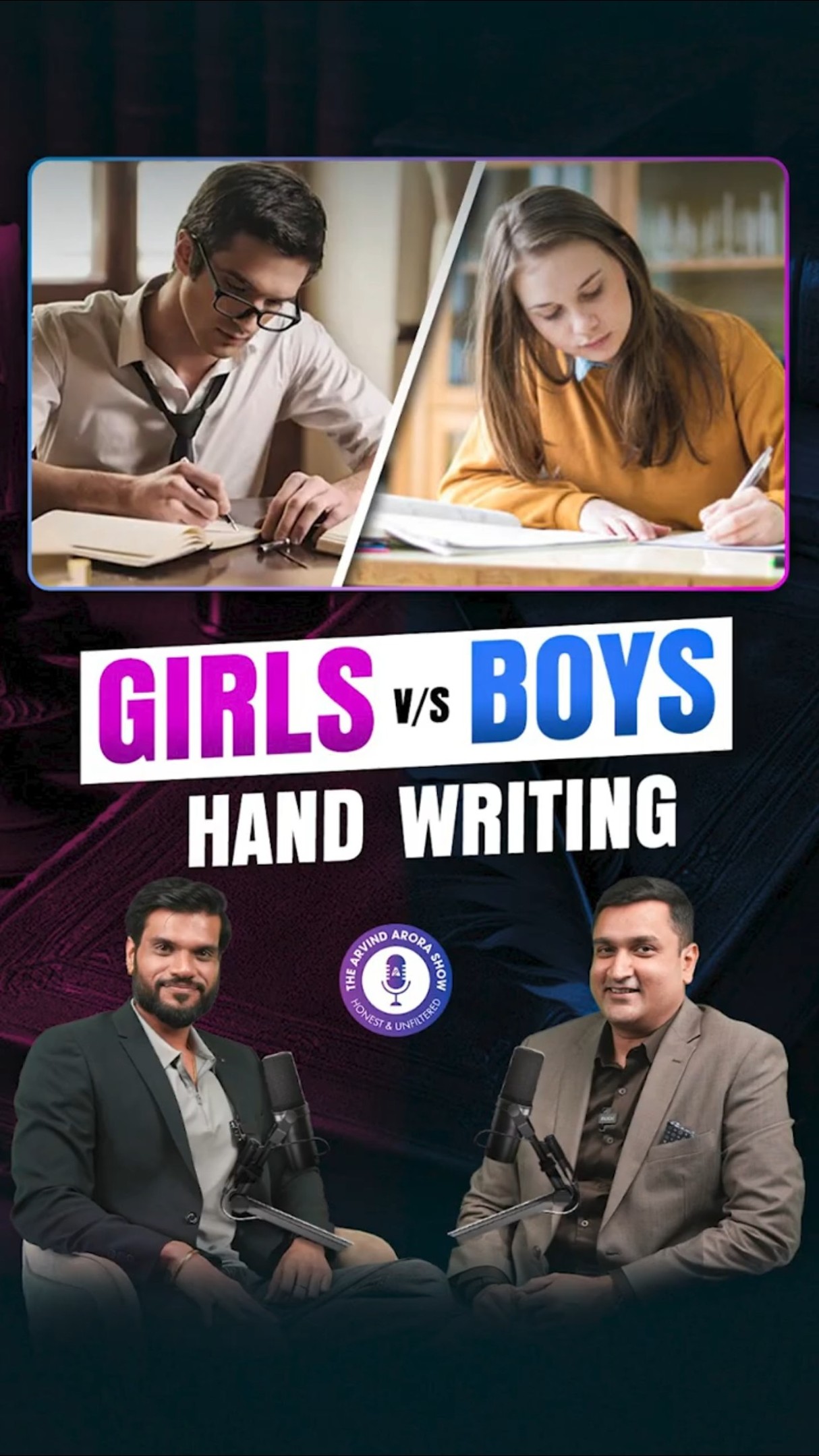 लड़कियों की Hand Writing VS लड़कों की Hand Writing किसकी बेस्ट है ? #shorts #youtubeshorts #a2sir