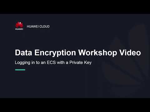 Data Encryption Workshop(DEW): Logging in to an ECS with a Private Key