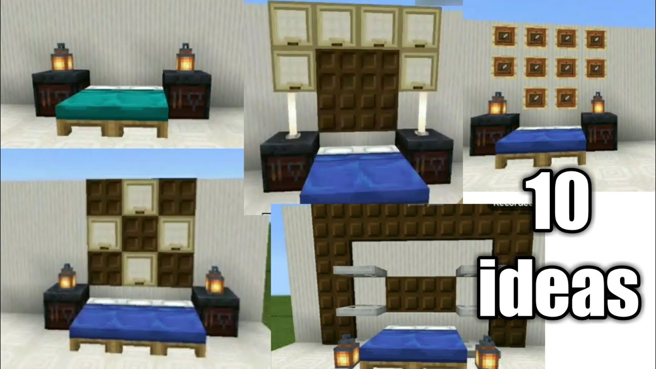 10 bed decoration ideas in Minecraft | Must Watch | SHN Gaming - YouTube