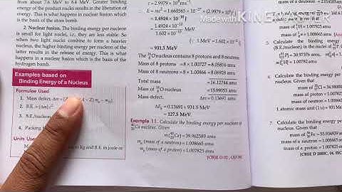Numerical on Binding Energy