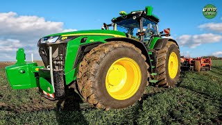 Let’s Drive John Deere 8R 410 mit 2,35 m Bereifung | Kuhn Optimer XL 6000