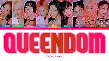 HOW WOULD TWICE (트와이스) SING「QUEENDOM」BY RED VELVET (레드벨벳) Color Coded Lyrics