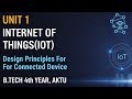 Design Principles for Connected Devices | IoT/M2M Layers &amp; Design Standardization | AKTU IoT Unit 1