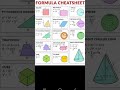 important maths formulas for 10th class
