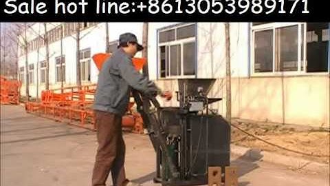 HR1-25 hydraulic semi-automatic interlocking brick machine