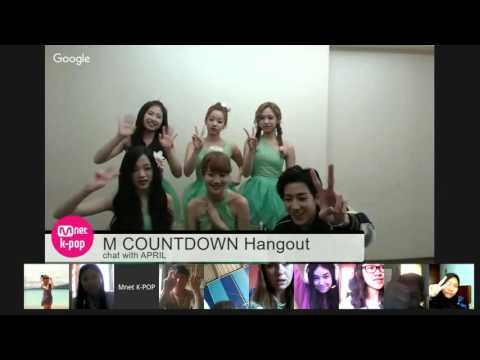 M COUNTDOWN Hangout Chat with APRIL