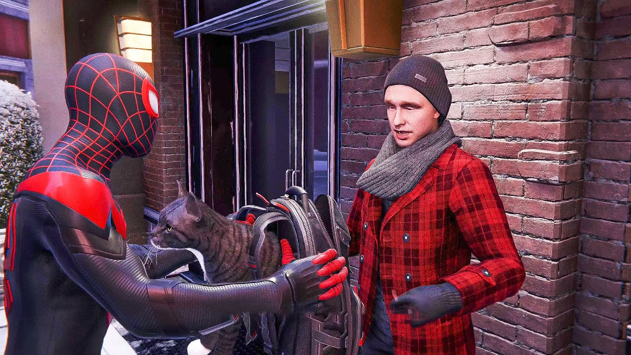 Spider-Man Miles Morales - LOST CAT Mission Gameplay [4K 60FPS PS5]