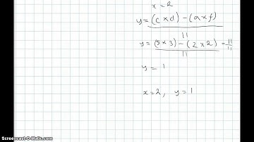 Vedic Mathematics - Simultaneous Equations