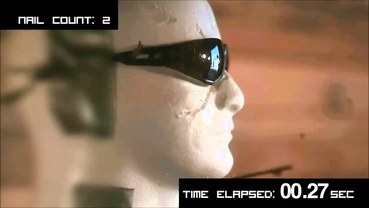 Edge Eyewear Nailgun Test