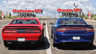 FH5 DRAG RACE - Dodge Charger SRT Vs Challenger SRT screenshot 5