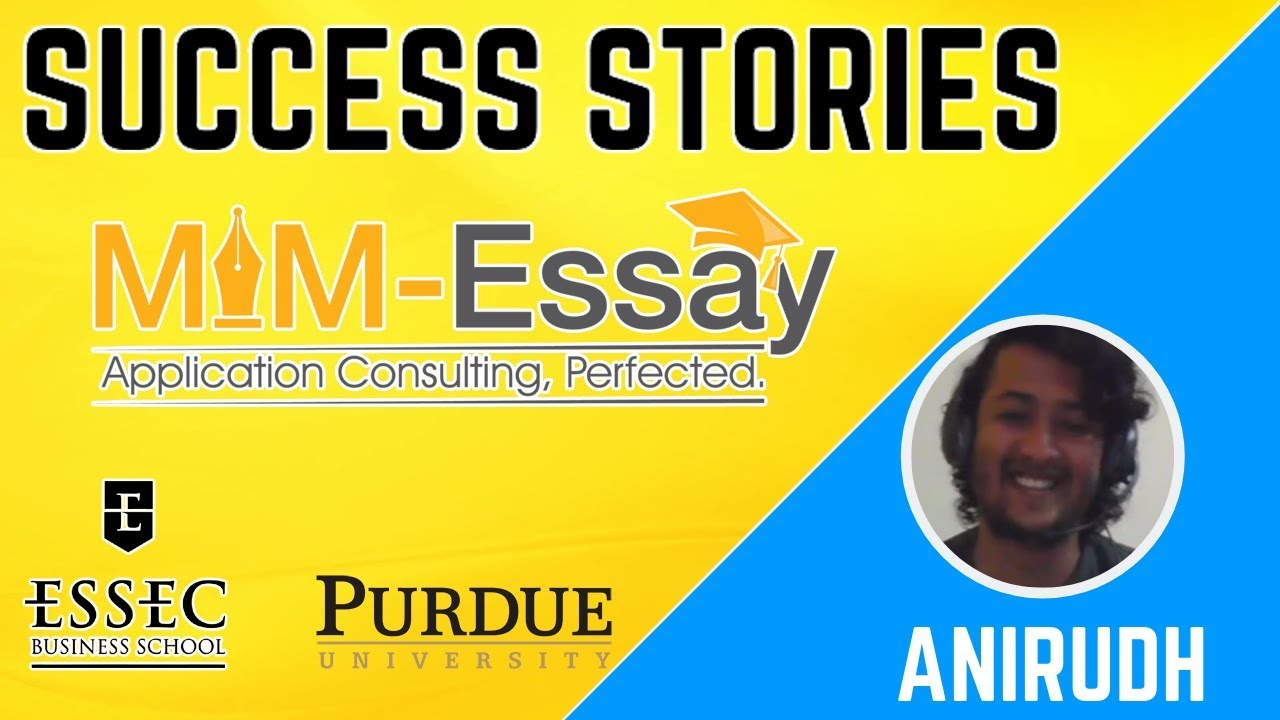 Health Education Essay Mim Success Story Anirrudh Mim Msc Analytics Essec Purdue Universitymimessay Experience Essay On Health Promotion also Science Technology Essay Mim Success Story Anirrudh Mim Msc Analytics Essec Purdue English Example Essay
