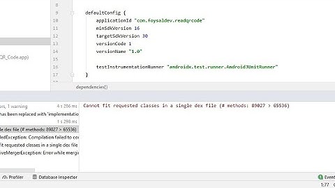 Fix Cannot fit requested classes in a single dex file (Android Studio)