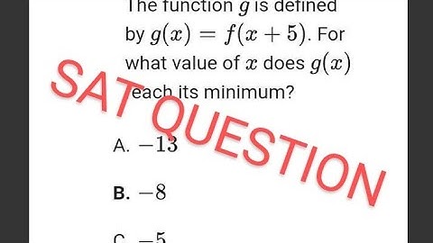 f(x) = 4x²+64x+262 The function g is defined by g(x) = f(x + 5). What value of g(x) reaches minimum?
