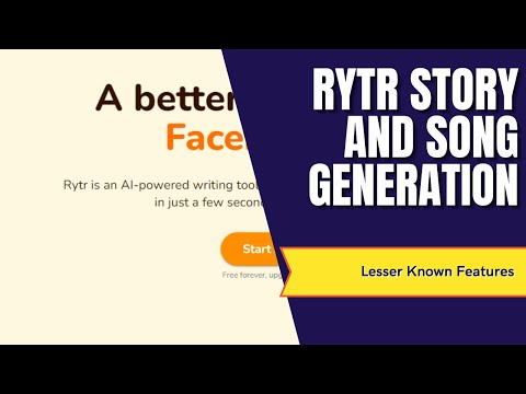 🔥 Rytr Story and Song Idea Generator tested and Reviewed.