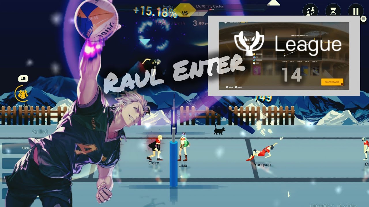 Raul Enter League 14 !! The Spike Cross - Volleyball 