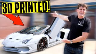 Is This 3DPrinted Lamborghini Aventador Real or Fake AND Can You Tell The Difference?