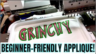 IS THIS THE BEST WAY TO APPLIQUE? | EMBROIDERY FOR BEGINNERS | EMBROIDER SWEATSHIRT W/RICOMA MACHINE