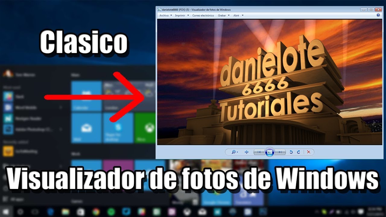 Visualizador de imágenes windows 10