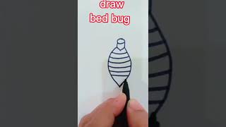 bed 🪲bed🪲 bed🪲 bug draw easy 🪲#youtubeshort #short #easydrawing #bedbug