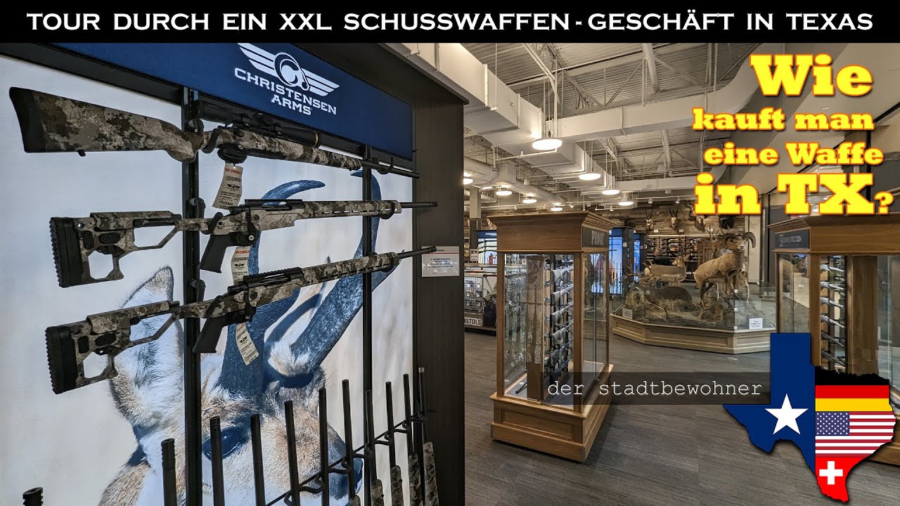 Tour durch ein XXL Schusswaffen-Geschäft in Texas