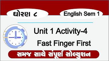 Std 8 english sem 1 unit 1 activity 4