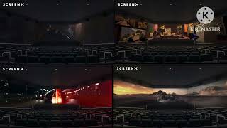 All Four ScreenX Movies At Regal Union Square At Once.