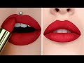 16 Amazing RED lipstick tutorials &amp; lips art ideas | Lipstick Tutorial Compilation 2024