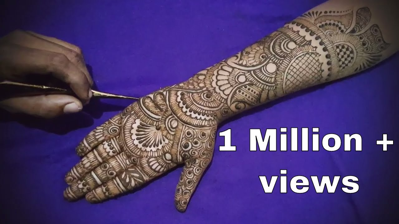 Traditional Full Hand Bridal Henna Design Mehndi Design Step By