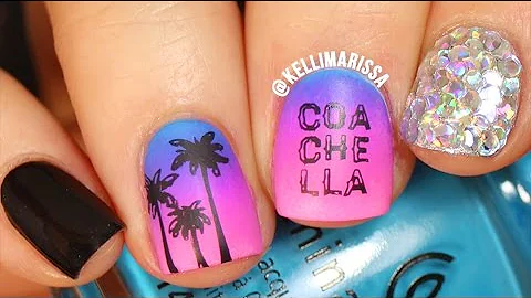 Coachella/Festiv...  Inspired Gradient Nail Art Tu...