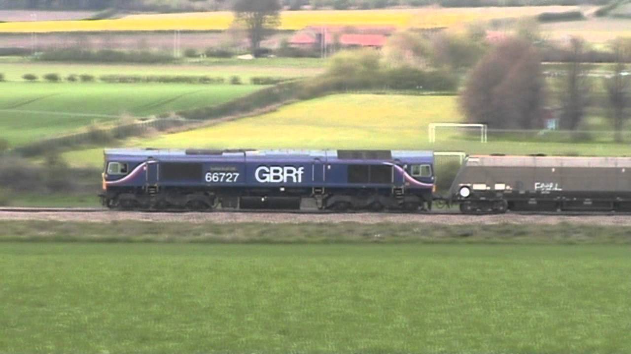 Class 66 66727 seen between Edwinstowe & Clipstone East Junction 24