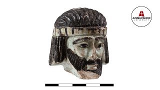 Faience Head Discovered at Tel Abel Beth Maacah