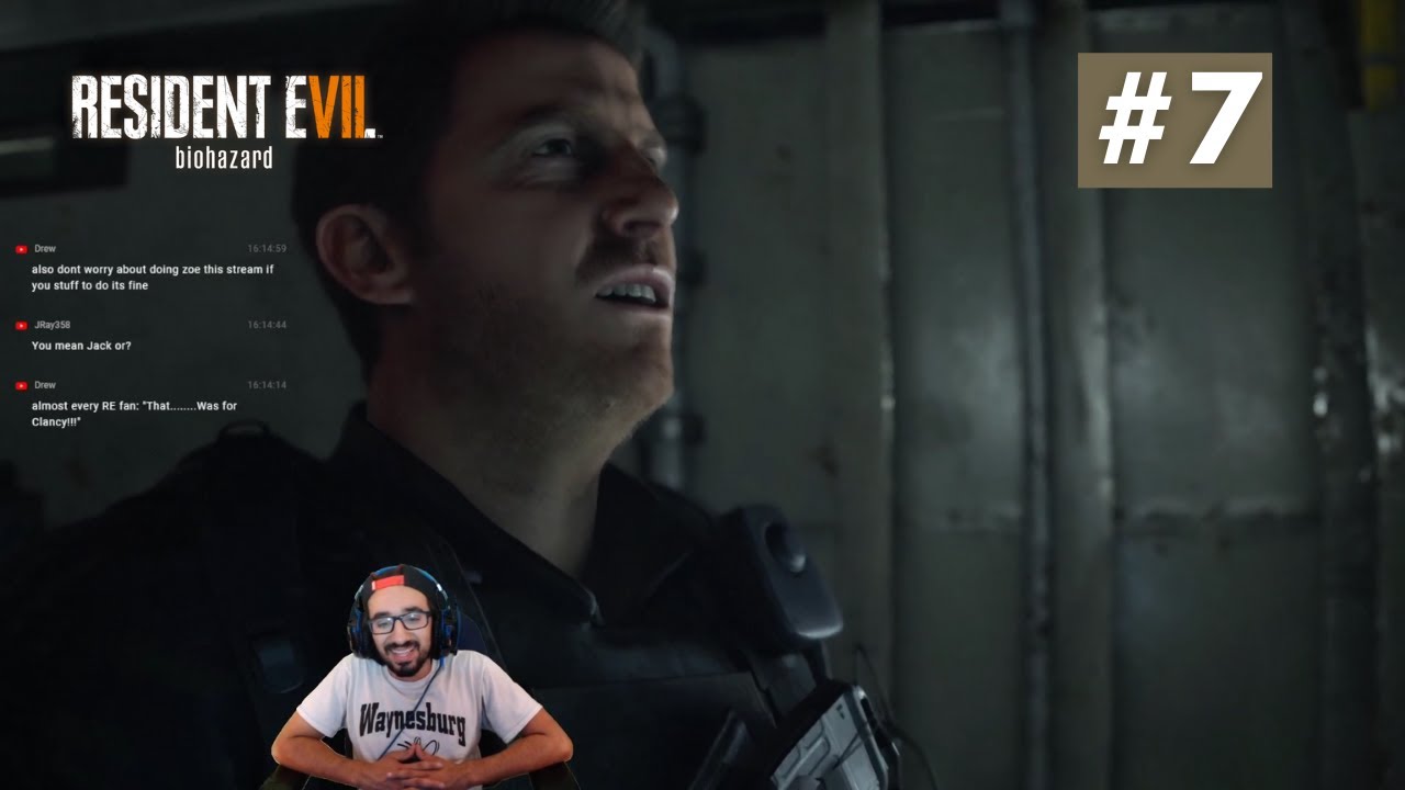 Resident Evil 7: Biohazard - CHRIS IS A TANK (Not a Hero DLC) - Blind Live Playthrough - Part 7