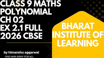 CLASS 9 MATHS || CH 02 POLYNOMIAL || FULL EX 2.1|| BY HIMANSHU SIR #class9maths #cbse #cbsetopper 