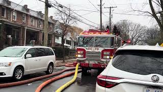 D.C fire engine 12 using deck gun to hit hotspots