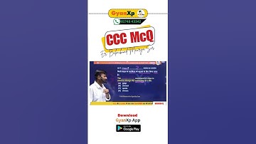 || CCC 300 Important MCQ || CCC New Pattern || GyanXp