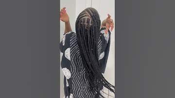 HOW I BRAID MY OWN HAIR #blackhair #cornrows #braids #cornrowstyles #diy