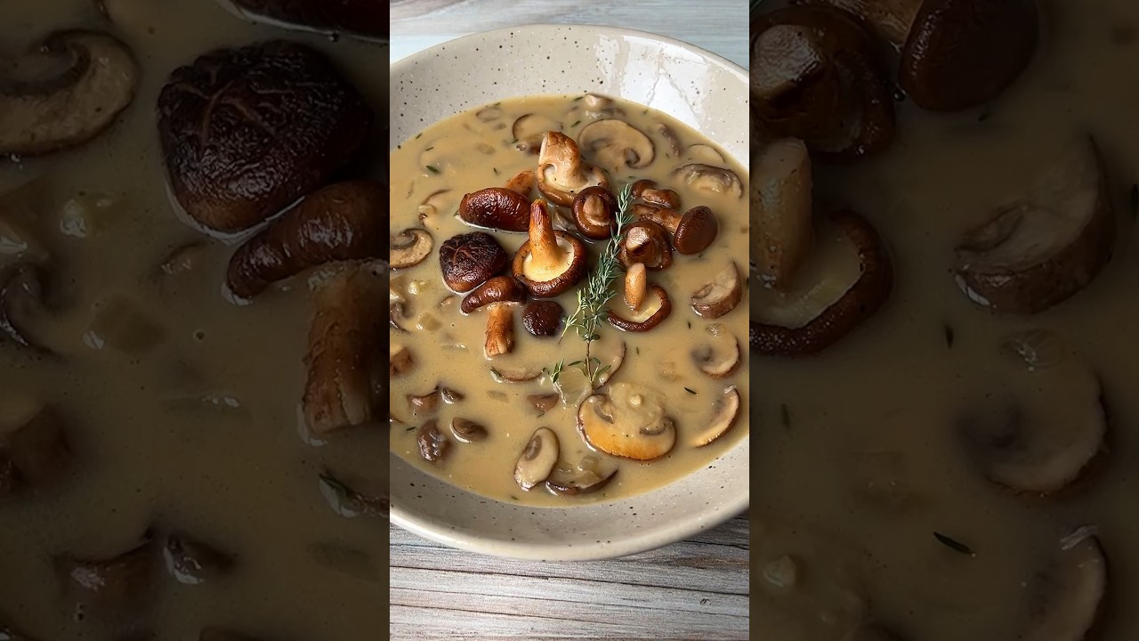 200 Calorie Cream of Mushroom Soup 😱 