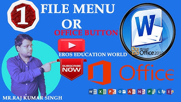 Microsoft Word 2010 File Menu All Option | Microsoft Word 2010 Full Details | Eros Education World