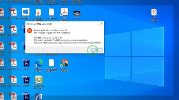 An authentication error has occured || Remote Desktop Connection
