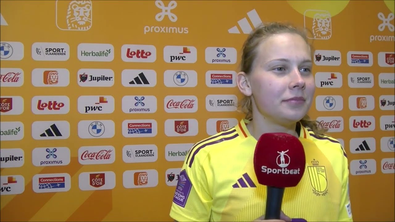 Interview met RedFlame speelster Jarne Teulings na de 3-2 stuntzege vs Engeland in de Nations League