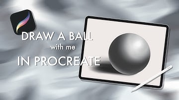 DRAW A BALL / SPHERE IN PROCREATE WITH SHADOWS