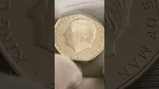 Peregrine falcon 50p coin  Isle of Man 2023