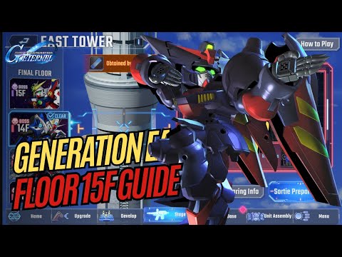 Generation East Tower 15th Floor Guide | Cheese It With SSR Master Gundam!! | SD G Generation