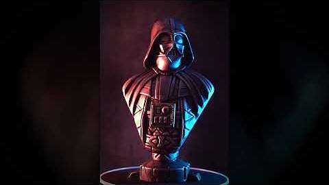 3D printed Darth Vader bust